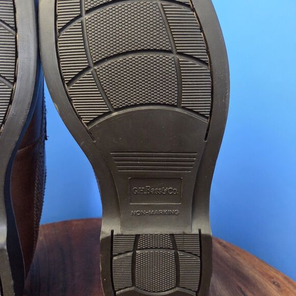 G.H. BASS & Co Classic Wingtip Brogue Windsor Oxford Men's 10.5 Brown Heritage - Picture 10 of 12